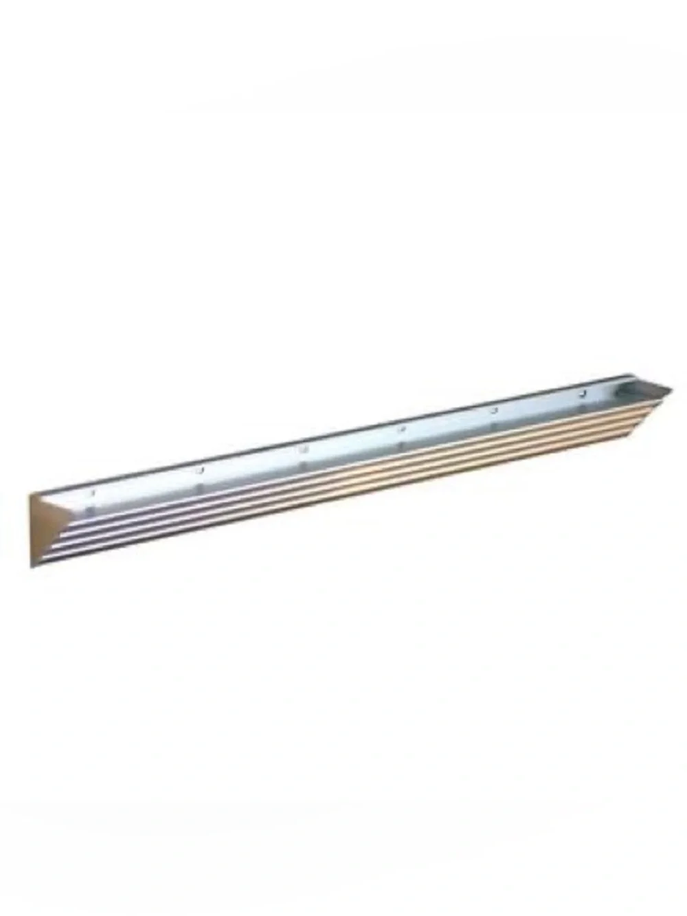 Glacier Opaque Glass Shelf with Silver Bracket Shelf Kit